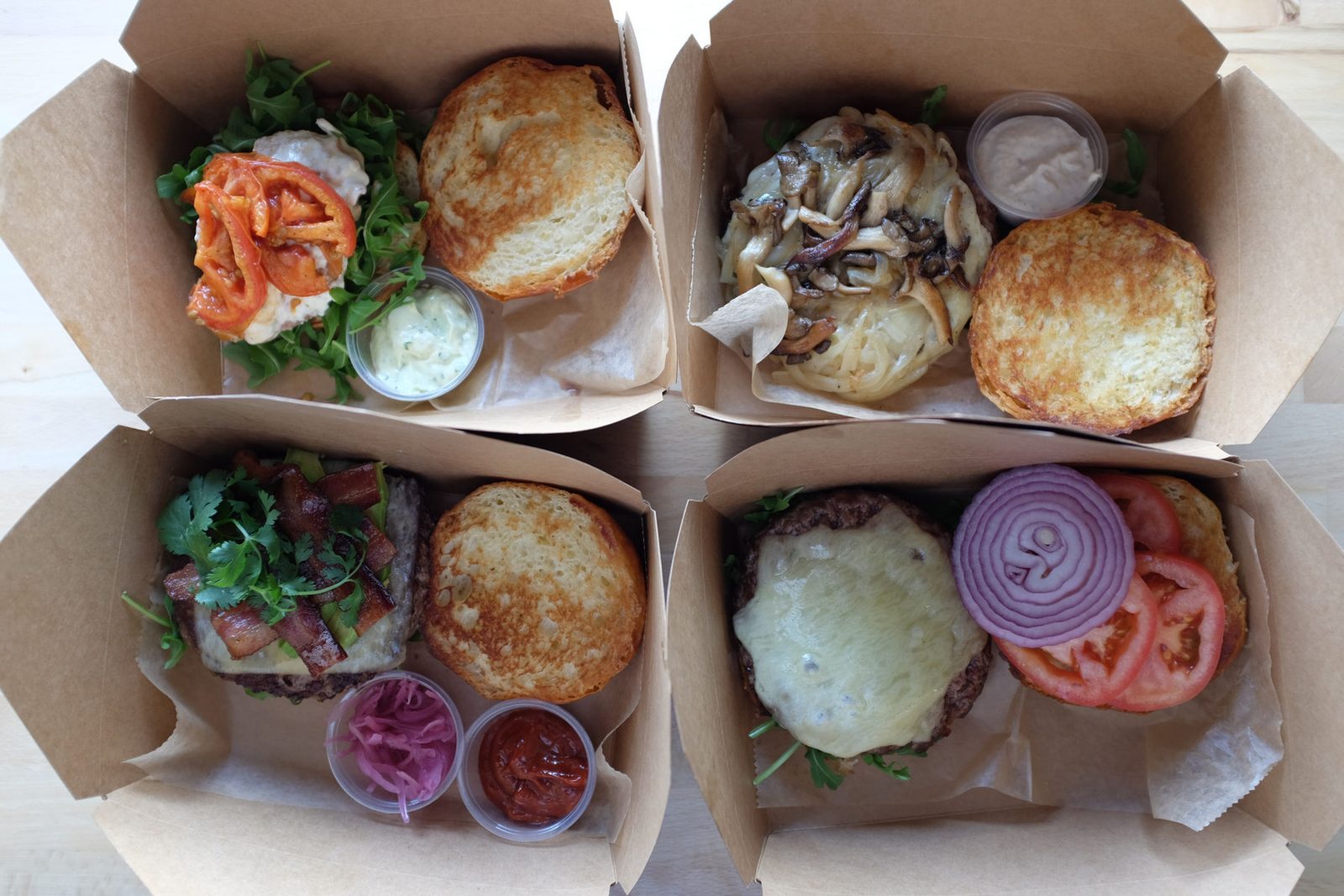 A spread of MIAM catering platters
